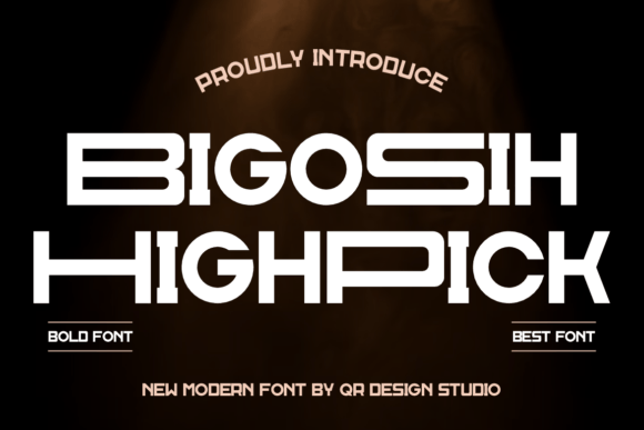Bigosih Highpick: A Modern Sans Serif Font for Editorial Design