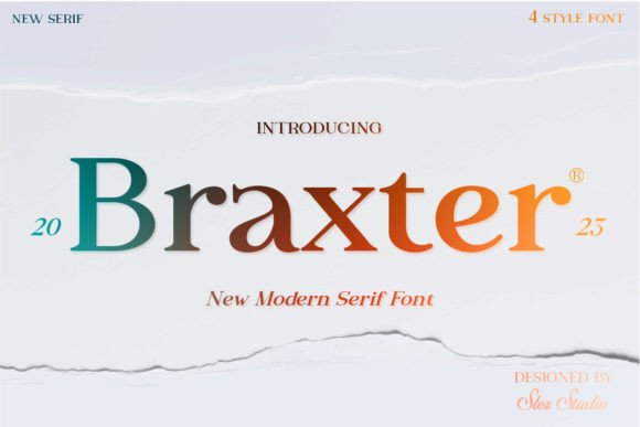 Braxter: A Retro Serif Font That Brings Handmade Products to Life