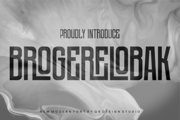 Brogerelobak Font: Bold Display Typeface for Small Business Branding
