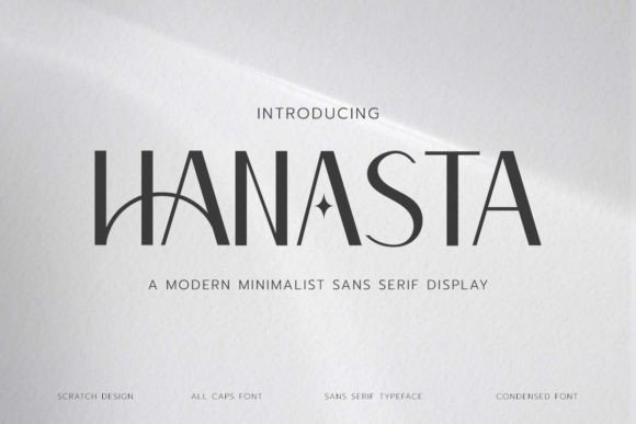 Hanasta: A Modern Sans Serif Display Font for Web Design