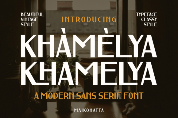 Khamelya: A Modern Sans Serif Font for Crafters