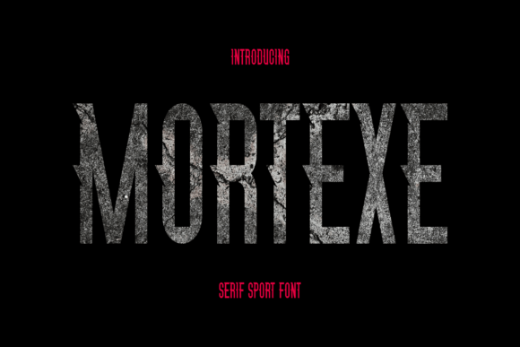 Mortexe: A Bold Serif Font for Editorial Design and Publishing