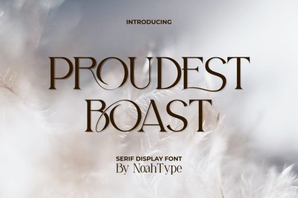 Proudest Boast: A Serif Display Font with Refined Elegance