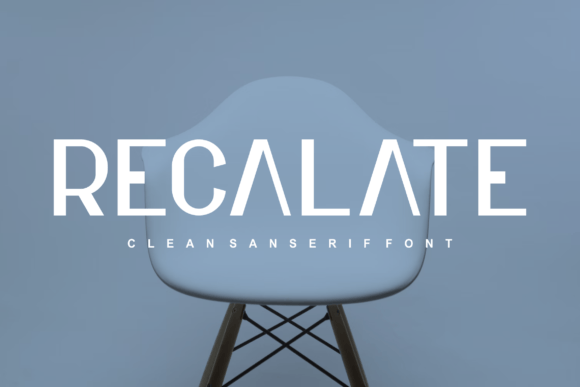 Recalate Font: A Modern Display Typeface for Editorial Design