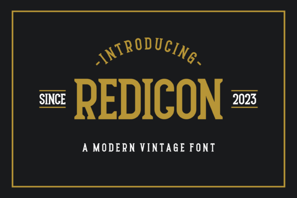 Redicon: A Bold Serif Font Built for Real Branding Projects