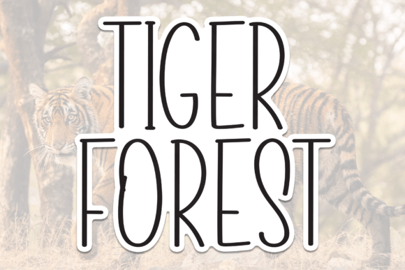 Tiger Forest: A Handwritten Display Font for Digital Design